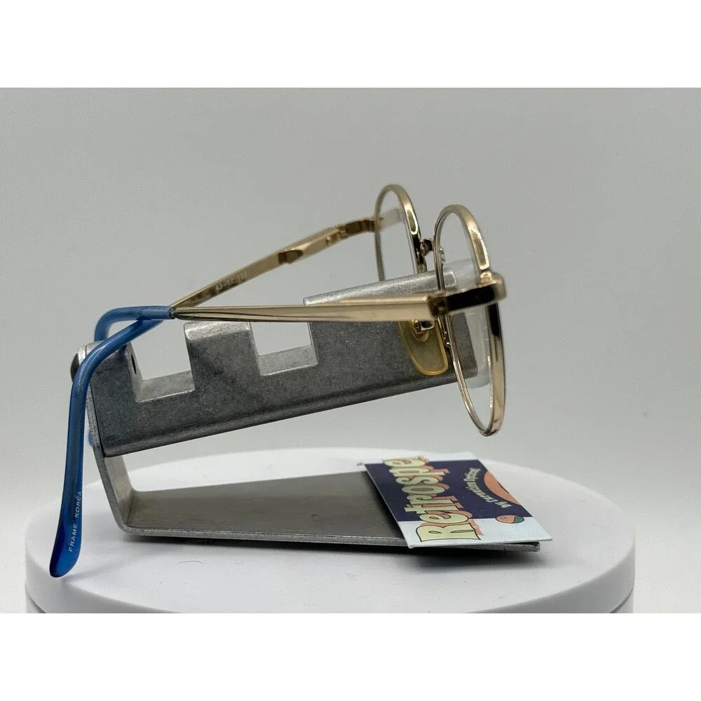 True Vintage Eyeglasses Petite/Kids Round Original Demo Lens Emilio Parisi Gold